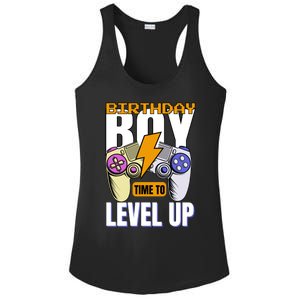 Birthday Time To Level Up Video Game Birthday Gamer Gift Ladies PosiCharge Competitor Racerback Tank