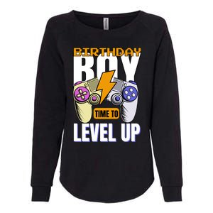 Birthday Time To Level Up Video Game Birthday Gamer Gift Womens California Wash Sweatshirt