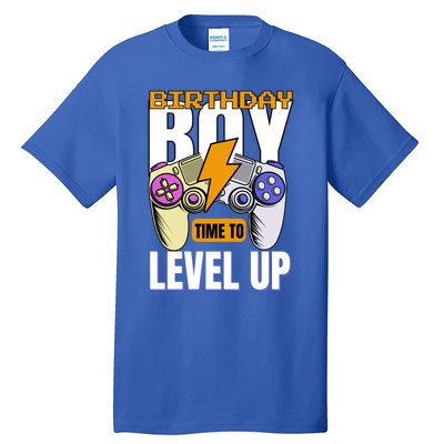 Birthday Time To Level Up Video Game Birthday Gamer Gift Tall T-Shirt