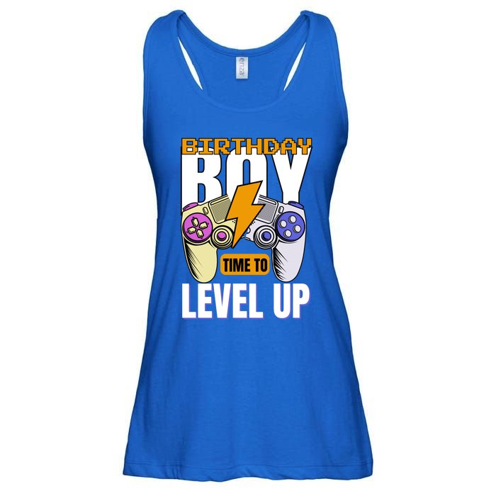 Birthday Time To Level Up Video Game Birthday Gamer Gift Ladies Essential Flowy Tank