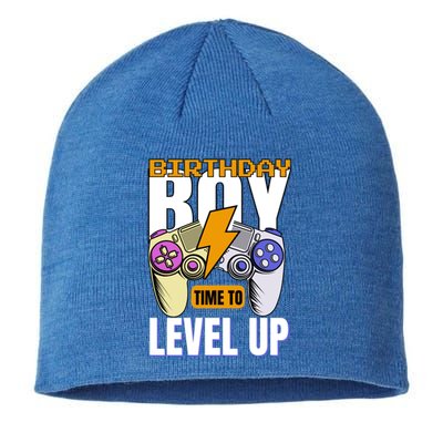 Birthday Time To Level Up Video Game Birthday Gamer Gift Sustainable Beanie