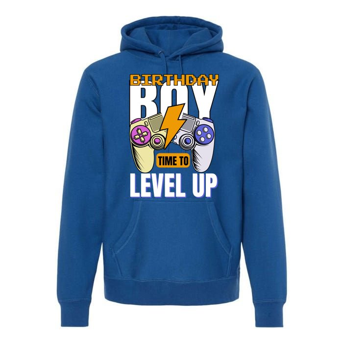 Birthday Time To Level Up Video Game Birthday Gamer Gift Premium Hoodie