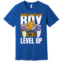 Birthday Time To Level Up Video Game Birthday Gamer Gift Premium T-Shirt