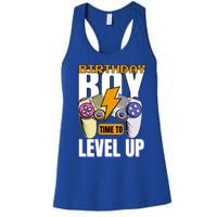 Birthday Time To Level Up Video Game Birthday Gamer Gift Women's Racerback Tank