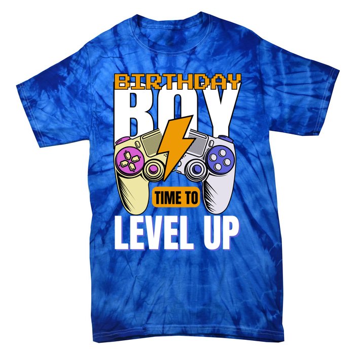 Birthday Time To Level Up Video Game Birthday Gamer Gift Tie-Dye T-Shirt