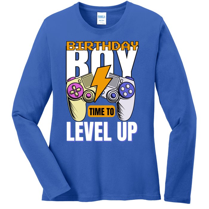 Birthday Time To Level Up Video Game Birthday Gamer Gift Ladies Long Sleeve Shirt