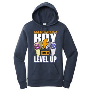 Birthday Time To Level Up Video Game Birthday Gamer Gift Women's Pullover Hoodie