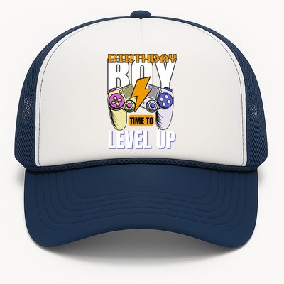 Birthday Time To Level Up Video Game Birthday Gamer Gift Trucker Hat