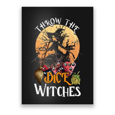 Bunco Throw The Dice Witches Bunco Game Lover Halloween Poster