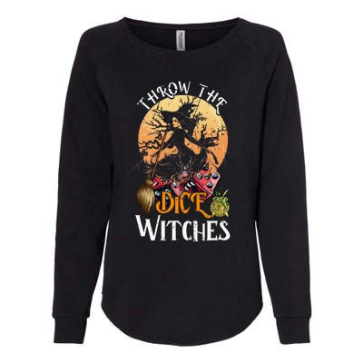 Bunco Throw The Dice Witches Bunco Game Lover Halloween Womens California Wash Sweatshirt