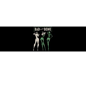 Bad To The Bone Girl Skeleton Funny Halloween Costume Ready Bumper Sticker