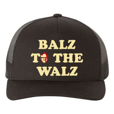 Balz To The Walz Harris Walz 47 President 24 Election Yupoong Adult 5-Panel Trucker Hat