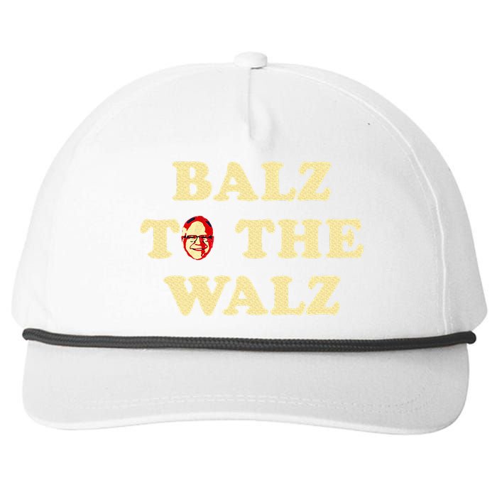 Balz To The Walz Harris Walz 47 President 24 Election Snapback Five-Panel Rope Hat