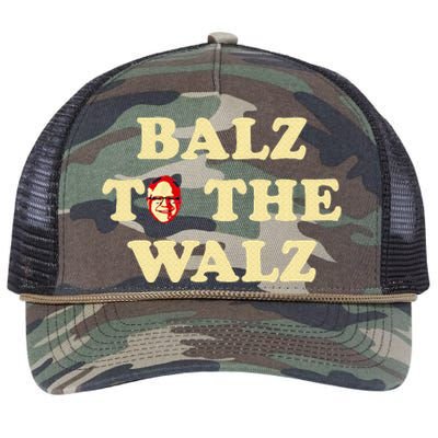 Balz To The Walz Harris Walz 47 President 24 Election Retro Rope Trucker Hat Cap