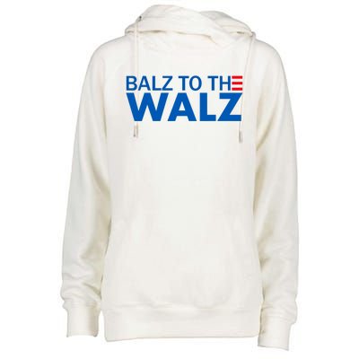 Balz To The Walz Harris Walz 2024 Womens Funnel Neck Pullover Hood