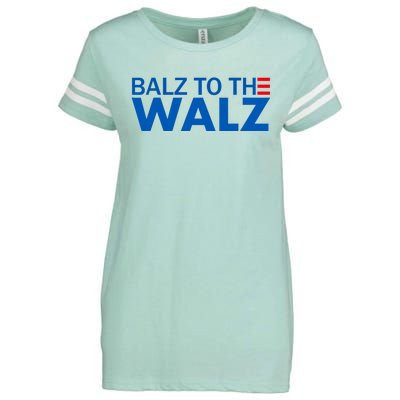 Balz To The Walz Harris Walz 2024 Enza Ladies Jersey Football T-Shirt