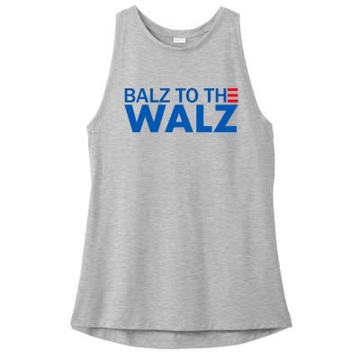 Balz To The Walz Harris Walz 2024 Ladies PosiCharge Tri-Blend Wicking Tank