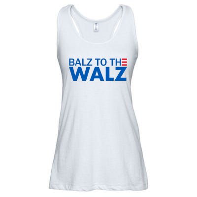 Balz To The Walz Harris Walz 2024 Ladies Essential Flowy Tank