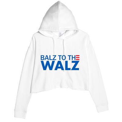 Balz To The Walz Harris Walz 2024 Crop Fleece Hoodie