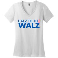 Balz To The Walz Harris Walz 2024 Women's V-Neck T-Shirt