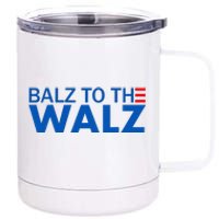 Balz To The Walz Harris Walz 2024 12 oz Stainless Steel Tumbler Cup