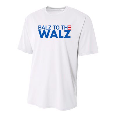 Balz To The Walz Harris Walz 2024 Youth Performance Sprint T-Shirt