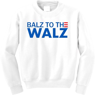 Balz To The Walz Harris Walz 2024 Kids Sweatshirt