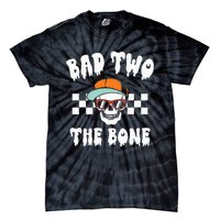 Bad To The Bone Skeleton Halloween Two Birthday Tie-Dye T-Shirt