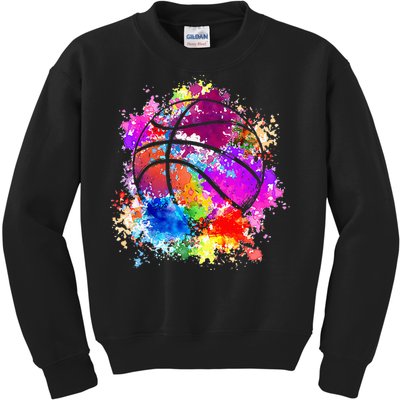 Basketball Teenagers Teens Women Baller Dunking Kids Sweatshirt