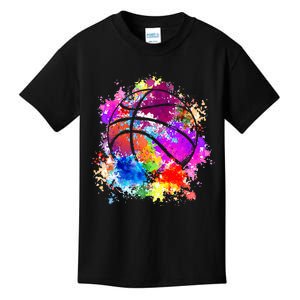 Basketball Teenagers Teens Women Baller Dunking Kids T-Shirt