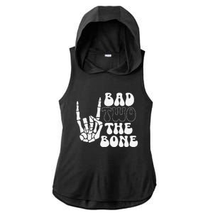 Bad Two The Bone Birthday 2nd 2 Years Old Birthday Gift Ladies PosiCharge Tri-Blend Wicking Draft Hoodie Tank