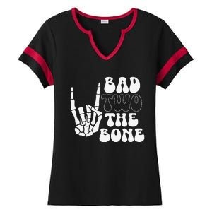 Bad Two The Bone Birthday 2nd 2 Years Old Birthday Gift Ladies Halftime Notch Neck Tee