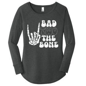 Bad Two The Bone Birthday 2nd 2 Years Old Birthday Gift Women's Perfect Tri Tunic Long Sleeve Shirt