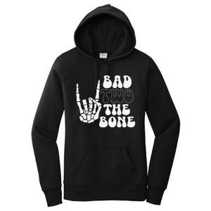 Bad Two The Bone Birthday 2nd 2 Years Old Birthday Gift Women's Pullover Hoodie