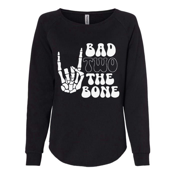 Bad Two The Bone Birthday 2nd 2 Years Old Birthday Gift Womens California Wash Sweatshirt