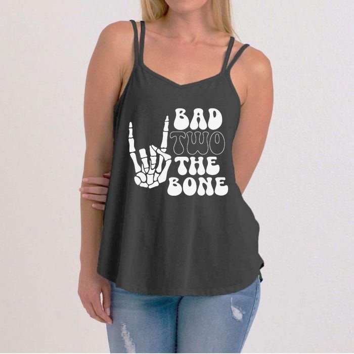 Bad Two The Bone Birthday 2nd 2 Years Old Birthday Gift Women's Strappy Tank