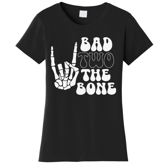 Bad Two The Bone Birthday 2nd 2 Years Old Birthday Gift Women's T-Shirt