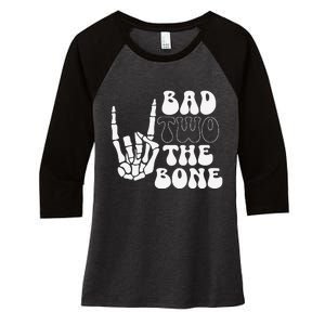 Bad Two The Bone Birthday 2nd 2 Years Old Birthday Gift Women's Tri-Blend 3/4-Sleeve Raglan Shirt