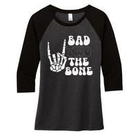 Bad Two The Bone Birthday 2nd 2 Years Old Birthday Gift Women's Tri-Blend 3/4-Sleeve Raglan Shirt