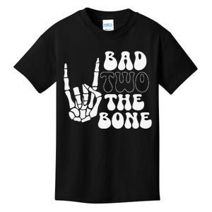 Bad Two The Bone Birthday 2nd 2 Years Old Birthday Gift Kids T-Shirt