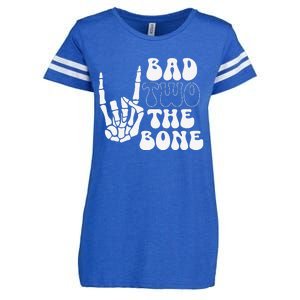 Bad Two The Bone Birthday 2nd 2 Years Old Birthday Gift Enza Ladies Jersey Football T-Shirt