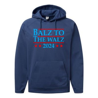 Balz To The Walz 2024 Kamala Harris Tim Waltz Election Performance Fleece Hoodie