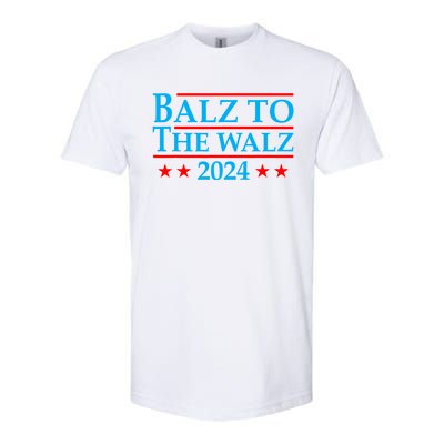 Balz To The Walz 2024 Kamala Harris Tim Waltz Election Softstyle CVC T-Shirt