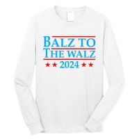 Balz To The Walz 2024 Kamala Harris Tim Waltz Election Long Sleeve Shirt