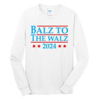 Balz To The Walz 2024 Kamala Harris Tim Waltz Election Tall Long Sleeve T-Shirt