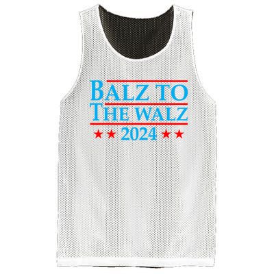 Balz To The Walz 2024 Kamala Harris Tim Waltz Election Mesh Reversible Basketball Jersey Tank