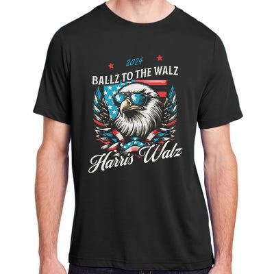 Ballz To The Walz Harris Walz 2024 Sunglasses Eagle Election Adult ChromaSoft Performance T-Shirt