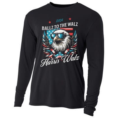 Ballz To The Walz Harris Walz 2024 Sunglasses Eagle Election Cooling Performance Long Sleeve Crew