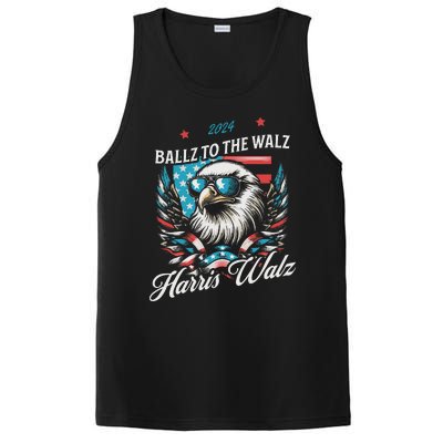 Ballz To The Walz Harris Walz 2024 Sunglasses Eagle Election PosiCharge Competitor Tank