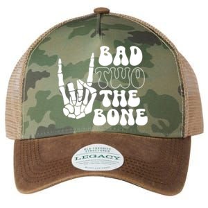 Bad Two The Bone Birthday 2nd 2 Years Old Birthday Boy Girl Legacy Tie Dye Trucker Hat